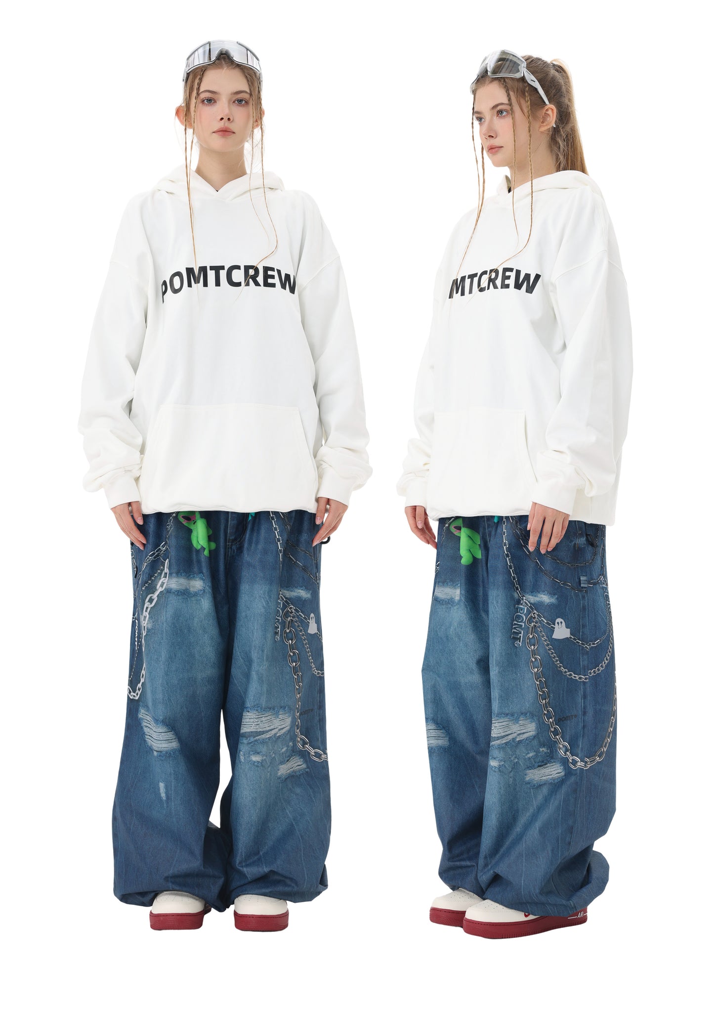 Unisex POMT-Denim Style Baggy Snow Pants