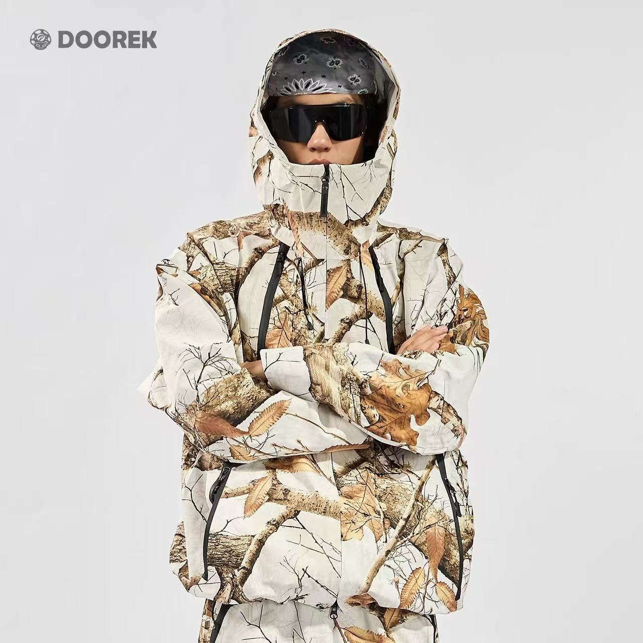 Unisex Doorek-3L Shell Tree Camo Snow Jacket