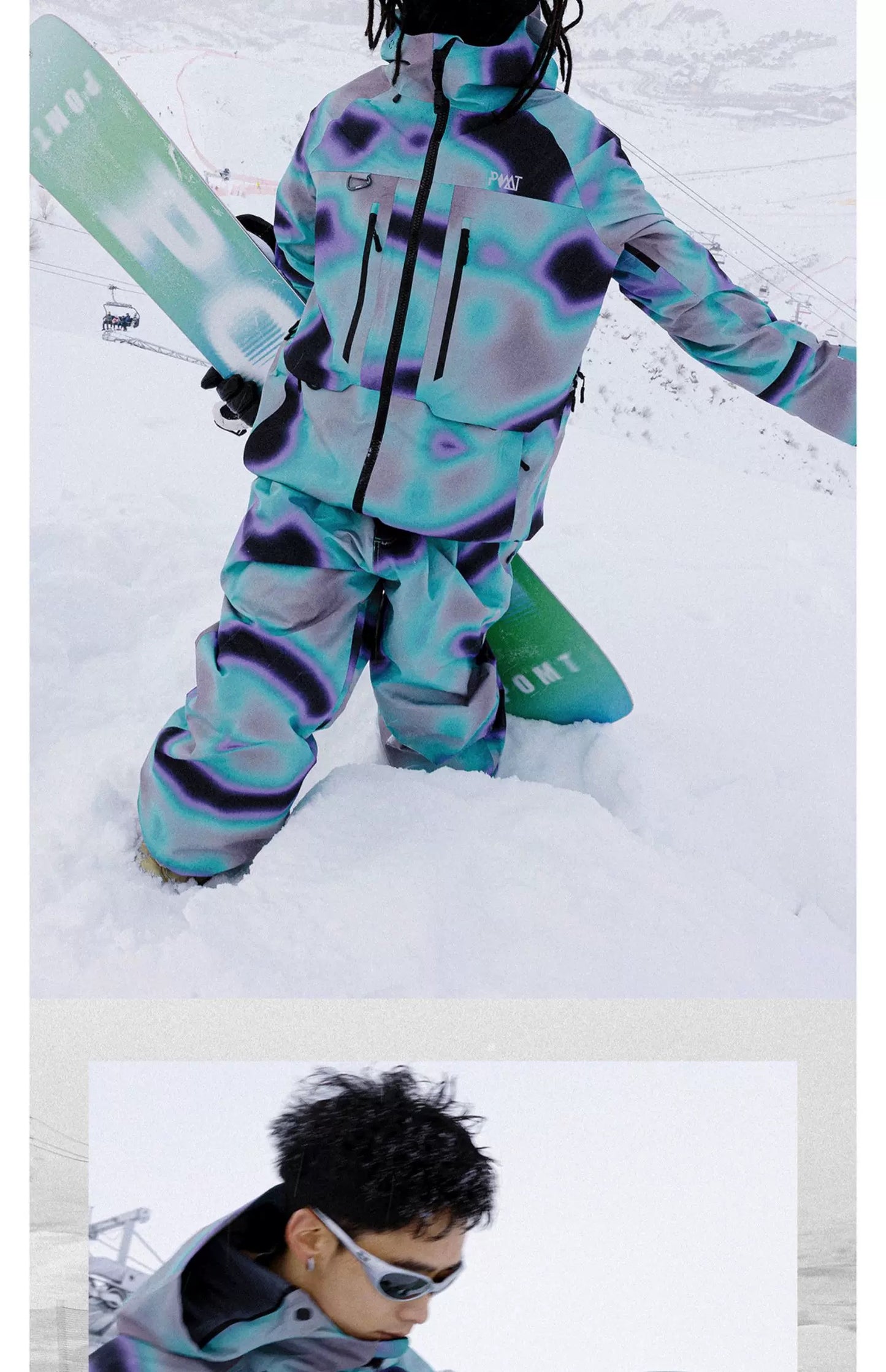 Unisex POMT-3L Poison-AF Ski/Snowboard Jacket & Pants Set