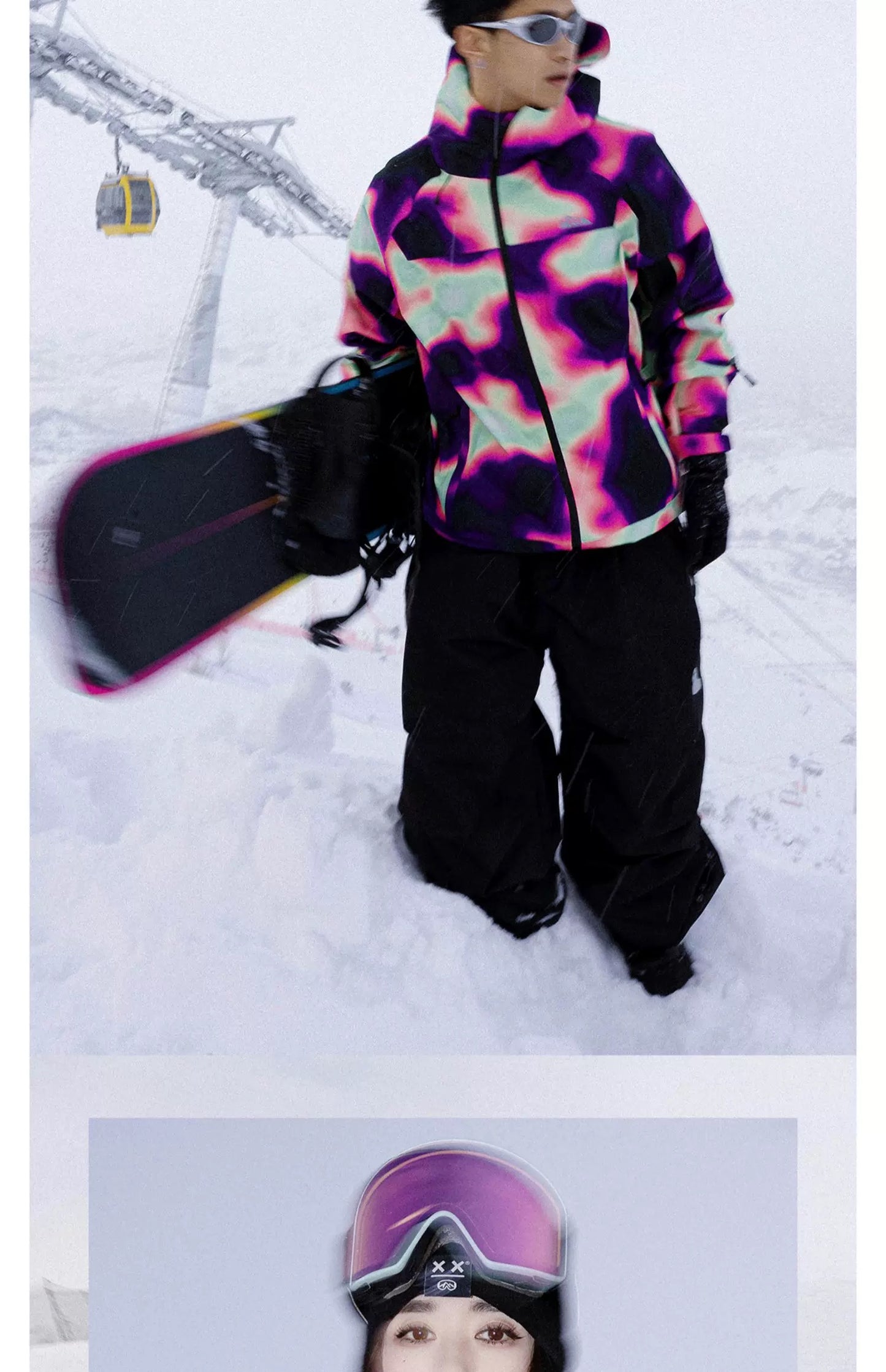 Unisex POMT-3L Poison-AF Ski/Snowboard Jacket & Pants Set