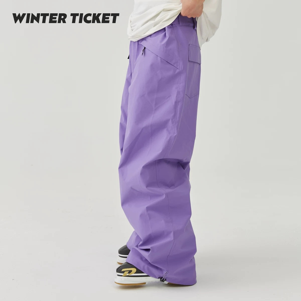 Unisex Winter Ticket-Oversized Freestyle Snow Pants