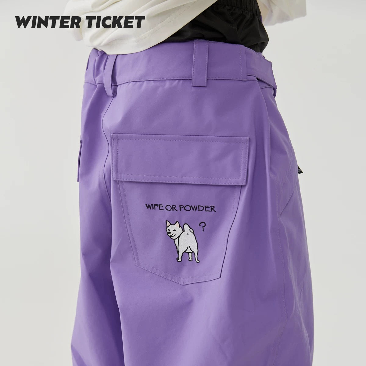 Unisex Winter Ticket-Oversized Freestyle Snow Pants