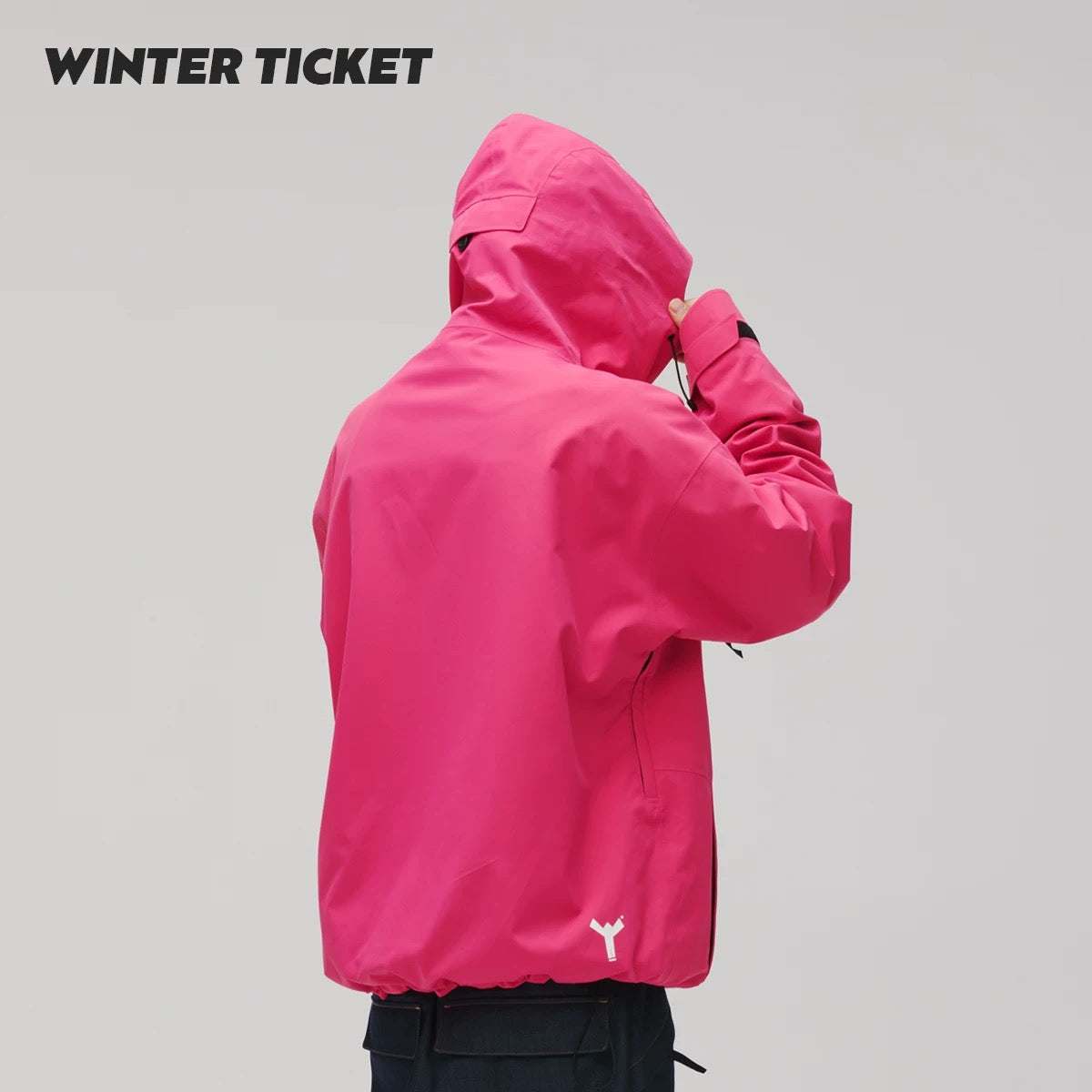 Unisex Winter Ticket-Oversized Snow Shell Jacket