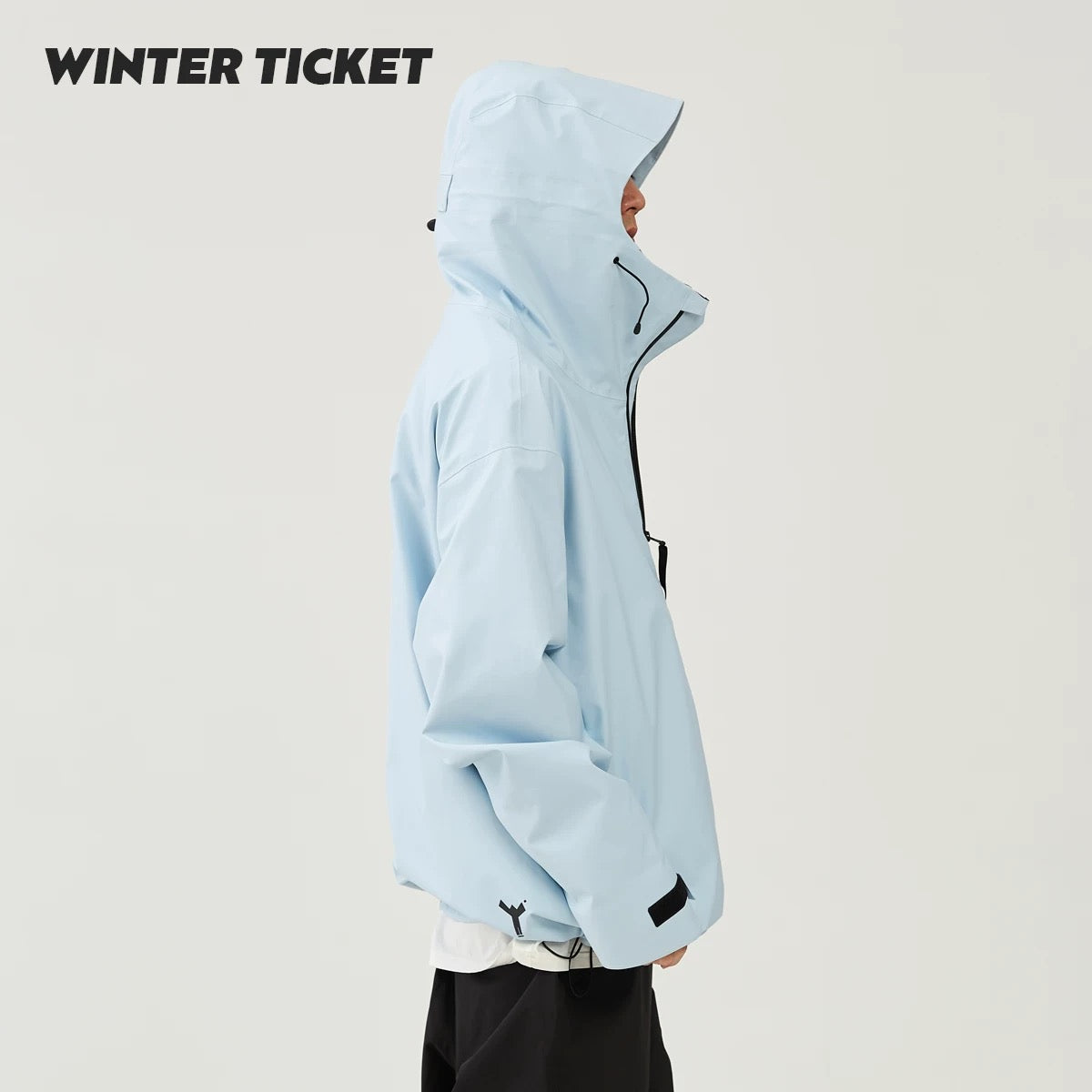 Unisex Winter Ticket-Oversized Snow Shell Jacket